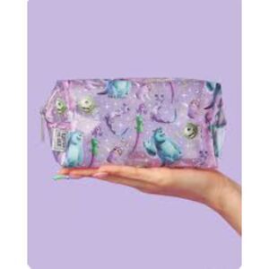 Skinnydip Disney Monsters Inc Floral Makeup Cosmetic Bag Sully Mike Boo New